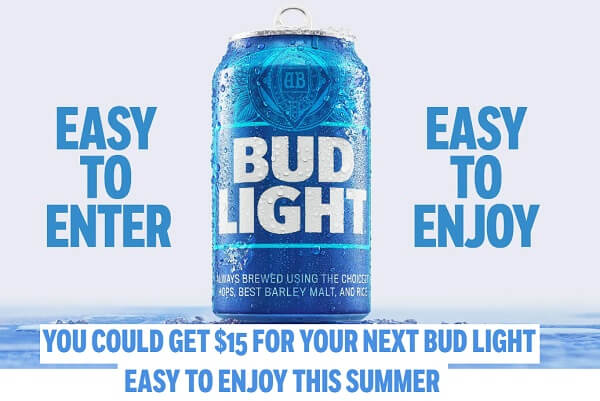 Bud Light On Us $15 Gift Card Giveaway (3,000 Winners)