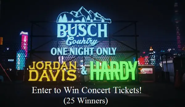 Busch Jordan Davis In Milwaukee Sweepstakes: Win Free Concert Tickets (25 Prizes)