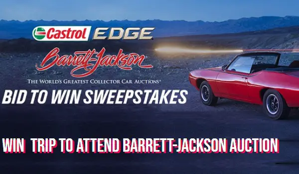 Win Trip to Attend Barrett-Jackson Auction with $40000 cash credit!