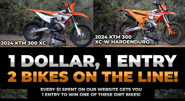 Dirt Bike Channel Giveaway 2023: Win Your Choice of KTM Bike!