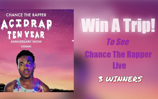 Chance The Rapper Acid Rap Concert Trip Giveaway: Win a Trip & Free Ice Cream for a Year