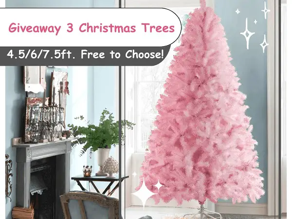 Win a Yaheetech 4.5/6/7.5ft Christmas Tree for Free (3 Winners)