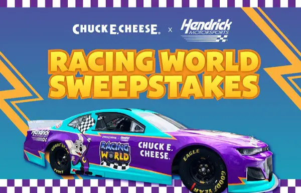 Chuck E Cheese Racing Sweepstakes: Win Free Race Tickets, Birthday Party & Merchandise Items