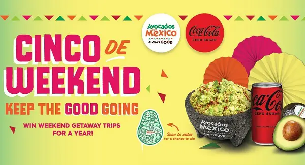 Avocados from Mexico Cinco de Weekend Giveaway: Win Free Weekend Getaways for a Year