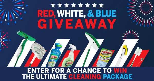 Red, White, & Blue Cleaning Supplies Giveaway: Win Free Cleaning Products (3 Winners)!