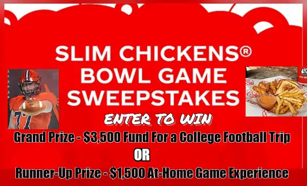Coke Play to Win Slims Bowl Game Sweepstakes: Win $3,500 Cash & $250 Slim Chickens Gift Card