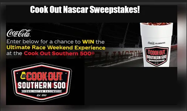 Cook Out Sweepstakes 2023: Win a Trip to Nascar Race & Free Tickets (10 Winners)