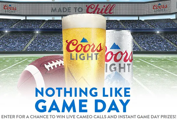 Coors Light Football Giveaway: Instant Win Over $60K in Free Tickets, Merchandise & Venmo Cash