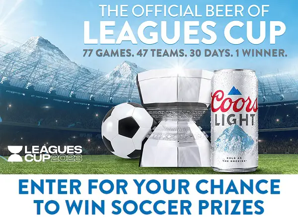 Coors Light Soccer Sweepstakes: Win Trip to Leagues Cup Final or Instant Win Prizes!