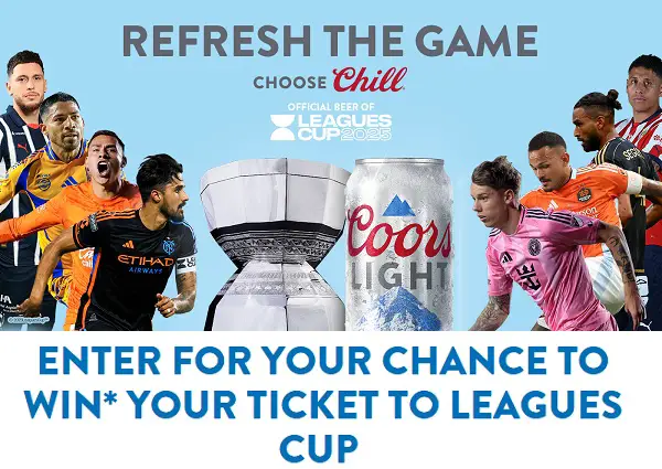 Coors Light 2025 Soccer Sweepstakes: Win a VIP Trip to the Leagues Cup Final or Instant Win Prizes!