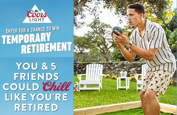 Coors Light Temporary Retirement Sweepstakes: Win a Trip to Tuscon, Arizona for 6