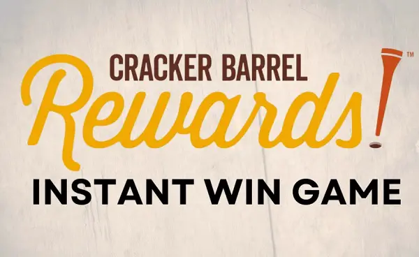 Cracker Barrel Rewards Bonus Game Sweepstakes 2025: Instantly Win Food, Desserts, Pegs & More! (400000+ Prizes)