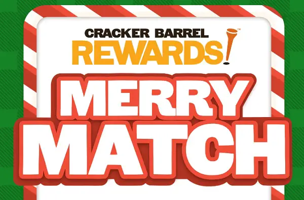 Cracker Barrel Merry Match Game – Win Room Makeover + Pancakes for a Year