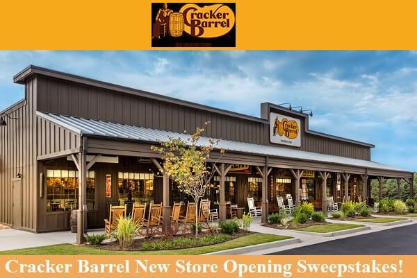 Cracker Barrel New Store Opening Sweepstakes: Win Rocking Chair, $100 Gift Card & More