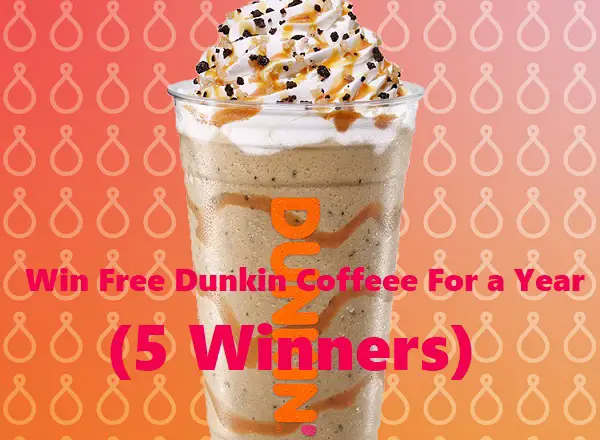 Dunkin’ Butter Pecan Butter PeContest: Win Free Coffee for a Year (5 Winners)