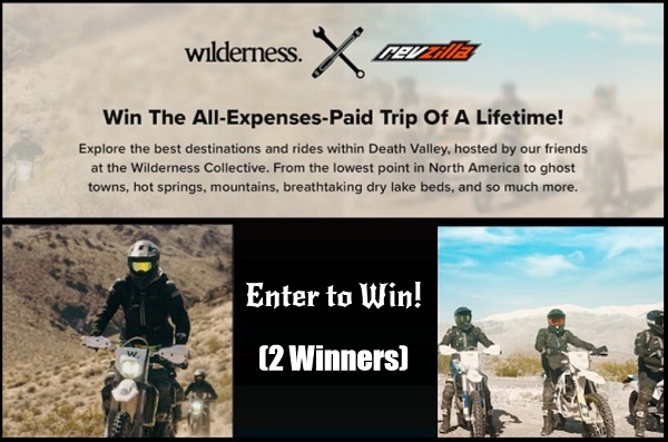 Revzilla Wilderness Collective Death Valley Trip Giveaway (2 Winners)