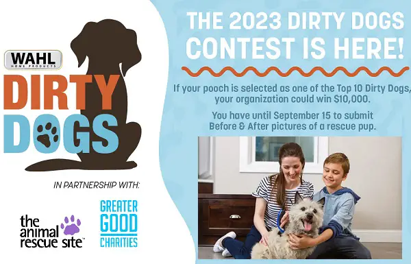 Wahl Dirty Dogs Contest: Win Cash up to $10,000 by Greater Good Charities