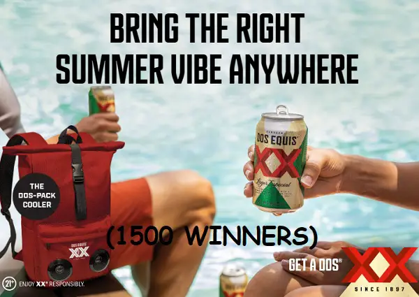 Dos Equis Free Cooler Backpack Giveaway (1500 Winners)