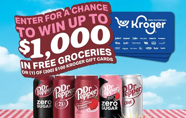 Kroger Summer Sweepstakes: Win Free Gift Cards (301 Winners)