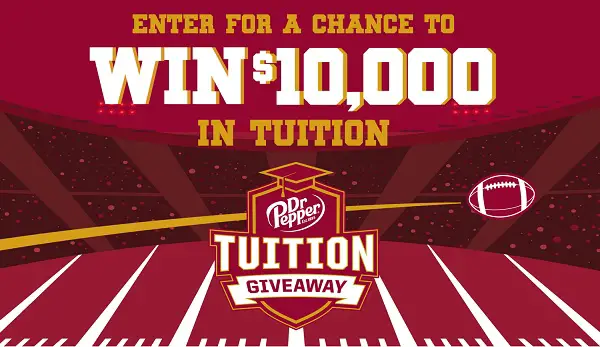 2026 Dr Pepper Football Tuition Sweepstakes: Win a $10,000 College Tuition Award