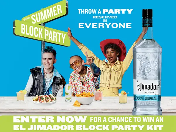 El Jimador Summer Block Party Giveaway (15 Winners)