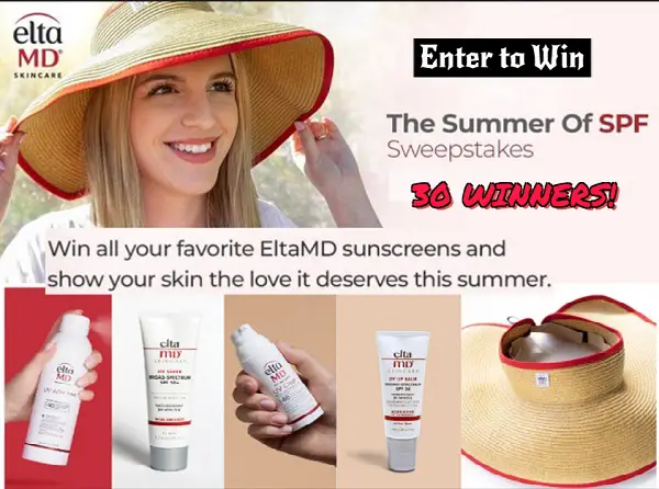EltaMD Summer Giveaway: Win Free Sunscreens SPF Packs (30 Winners)