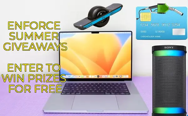 Enforce Summer Giveaway: Win $3,900 in free MacBook, Sony Speaker & More