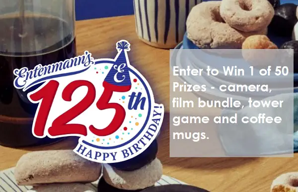 Entenmann’s 125th birthday Sweepstakes: Win 1 of 50 Prizes!