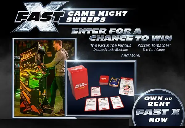 Universal Pictures Fast & Furious Movie Giveaway: Win Arcade Machine, Card Games & More