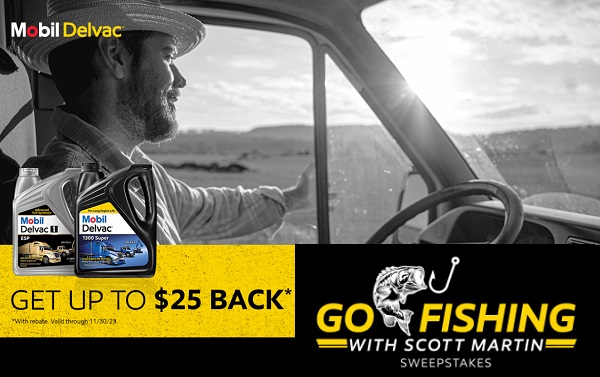 Mobil Delvac Fishing Trip Giveaway: Win a Trip, Free Meet & Greet with Scott Martin
