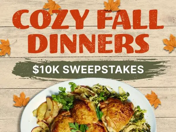 Food Network's Cozy Fall Dinners Sweepstakes 2023: Win $10000 Cash