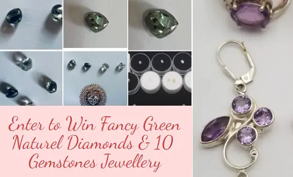 Win a Fancy Green Natural Diamond and Gemstones Jewellery Worth $60000!