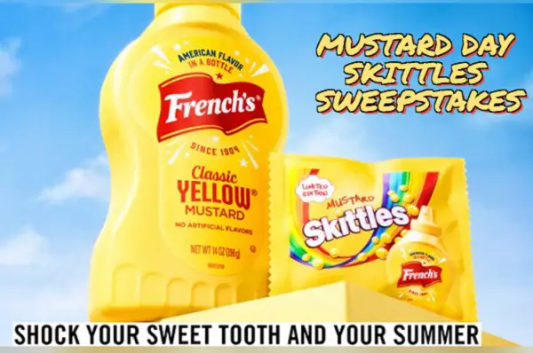 French’s Mustard Skittles Sweepstakes: Win Free Candies & Merchandise Items (700 Winners)