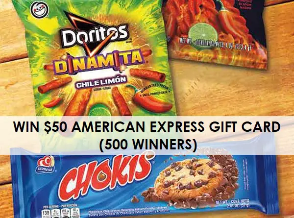 Frito-Lay Summer Sweepstakes: Win $50 American Express Gift Cards (500 Winners)