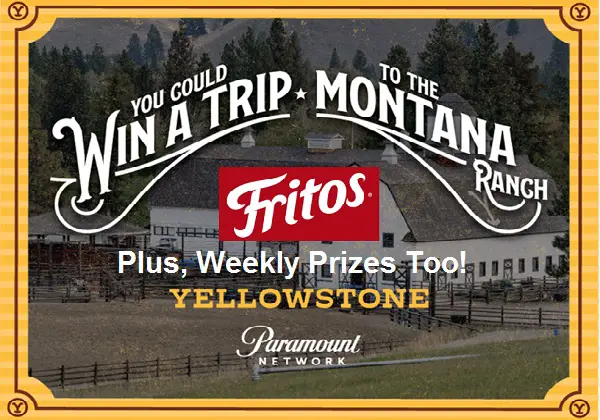 Frito-Lay Yellowstone Ranch Trip Giveaway: Win a Trip to Montana & Free Weekly Prizes (1K+ Winners)
