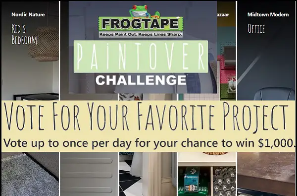 Frogtape Paintover Challenge Giveaway: Win Cash of $1,000 in Check