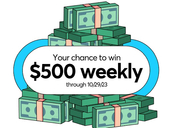 Green Dot Bank Free Cash Giveaway: Win $500 Cash Every Week (100 Winners)