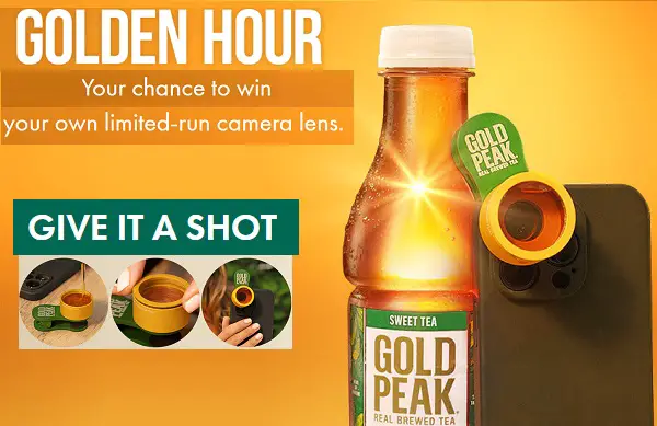 Gold Peak Beverages Golden Hour Camera Giveaway (70+ Winners)