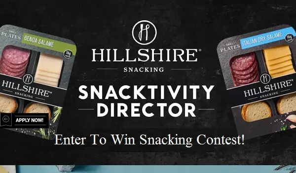 Hillshire Snacking Director Contest: Win Free Snack Products & $2,500 Cash Prize (3 Winners)