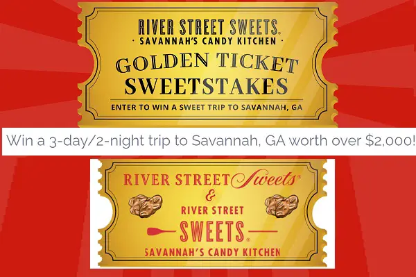 River Street Sweets I Love Pralines Golden Tickets Giveaway: Win a Free Trip to Savannah, Georgia city