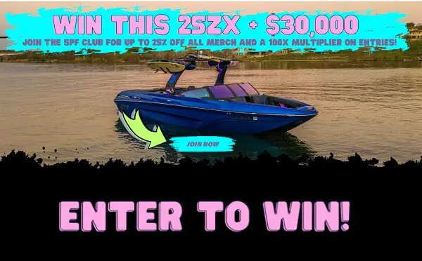 Inland Wave Supply Sweepstakes: Win Cash Prize of $30K & a Free TIGE 25ZX Boat