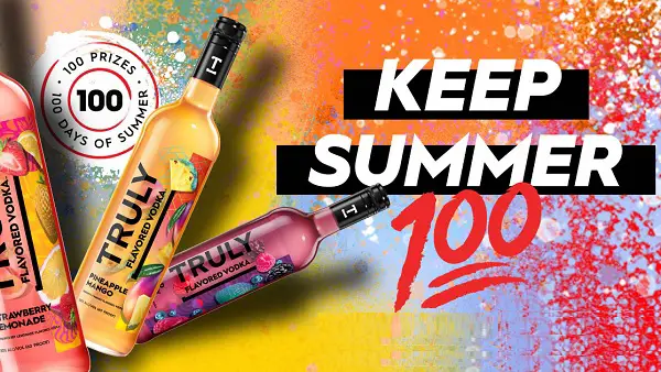 Truly Vodka Keep Summer 100 Instant Win Game (241 Prizes)