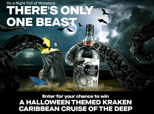 Kraken Halloween Sweepstakes: Win a Caribbean Cruise Vacation!