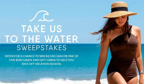 Lands’ End Summer Sweepstakes: Win $2500 Cash or $500 Gift Card
