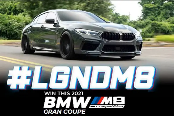 LGND Supply Co. Giveaway: Win BMW M8 Luxury Car & $35,000 Free Cash Prize