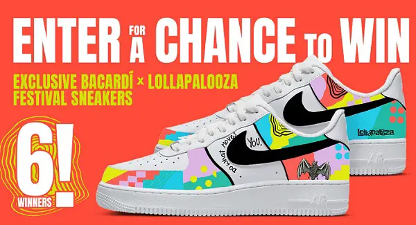 Bacardi Fest Kicks Sweepstakes: Win Free Sneakers! (6 Winners)