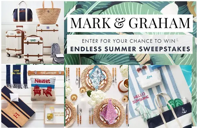 Mark & Graham Summer Giveaway: Win $2K+ Pack of Free Luggage sets, Home Décor & More