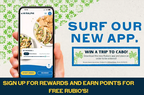 Rubio's Rewards Mexico Trip Giveaway: Win a Trip & $100 Rubio’s Gift Cards