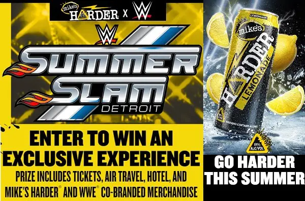 Mike’s Harder WWE Summerslam Tickets Giveaway: Win a Trip, Free Tickets & More (6 Prizes)