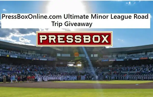 Pressbox Ultimate Minor League Road Trip Giveaway (5 Winners)